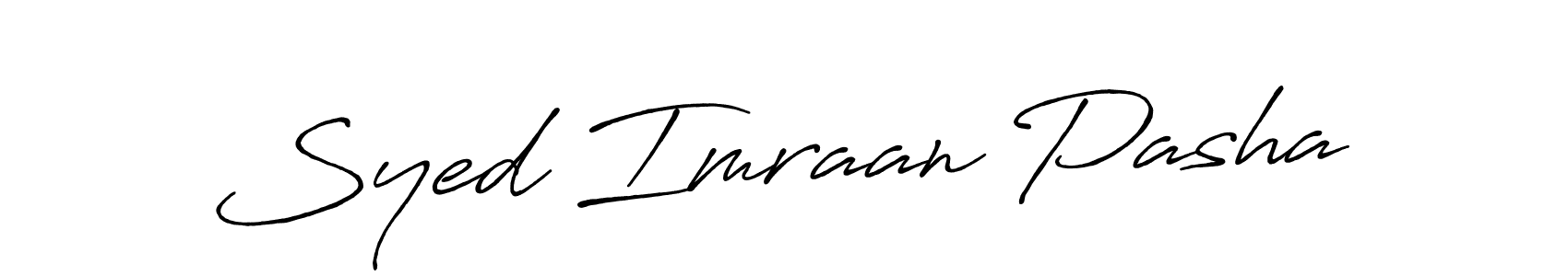 Syed Imraan Pasha stylish signature style. Best Handwritten Sign (Antro_Vectra_Bolder) for my name. Handwritten Signature Collection Ideas for my name Syed Imraan Pasha. Syed Imraan Pasha signature style 7 images and pictures png