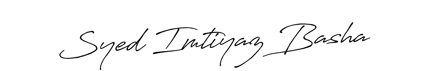 It looks lik you need a new signature style for name Syed Imtiyaz Basha. Design unique handwritten (Antro_Vectra_Bolder) signature with our free signature maker in just a few clicks. Syed Imtiyaz Basha signature style 7 images and pictures png