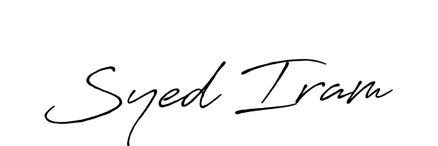 Antro_Vectra_Bolder is a professional signature style that is perfect for those who want to add a touch of class to their signature. It is also a great choice for those who want to make their signature more unique. Get Syed Iram name to fancy signature for free. Syed Iram signature style 7 images and pictures png