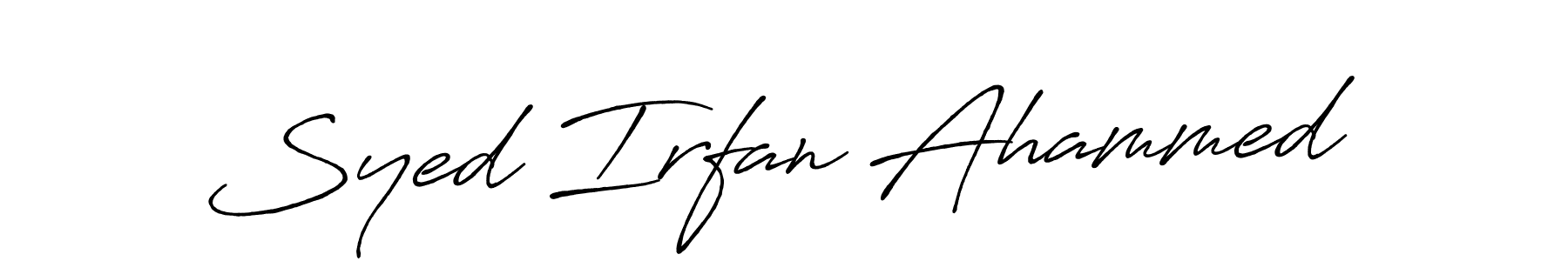 The best way (Antro_Vectra_Bolder) to make a short signature is to pick only two or three words in your name. The name Syed Irfan Ahammed include a total of six letters. For converting this name. Syed Irfan Ahammed signature style 7 images and pictures png