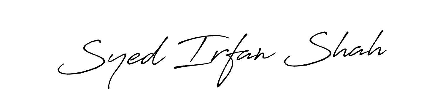 Syed Irfan Shah stylish signature style. Best Handwritten Sign (Antro_Vectra_Bolder) for my name. Handwritten Signature Collection Ideas for my name Syed Irfan Shah. Syed Irfan Shah signature style 7 images and pictures png