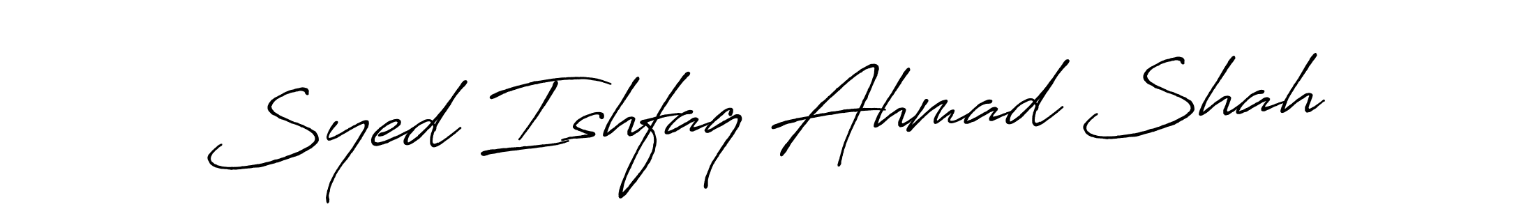 This is the best signature style for the Syed Ishfaq Ahmad Shah name. Also you like these signature font (Antro_Vectra_Bolder). Mix name signature. Syed Ishfaq Ahmad Shah signature style 7 images and pictures png