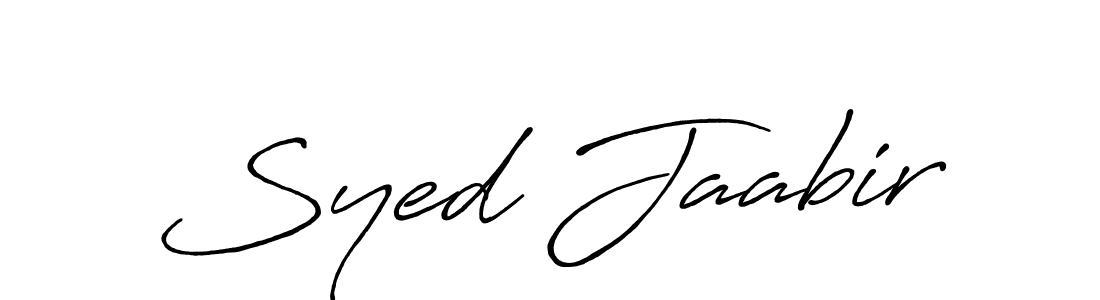 Design your own signature with our free online signature maker. With this signature software, you can create a handwritten (Antro_Vectra_Bolder) signature for name Syed Jaabir. Syed Jaabir signature style 7 images and pictures png