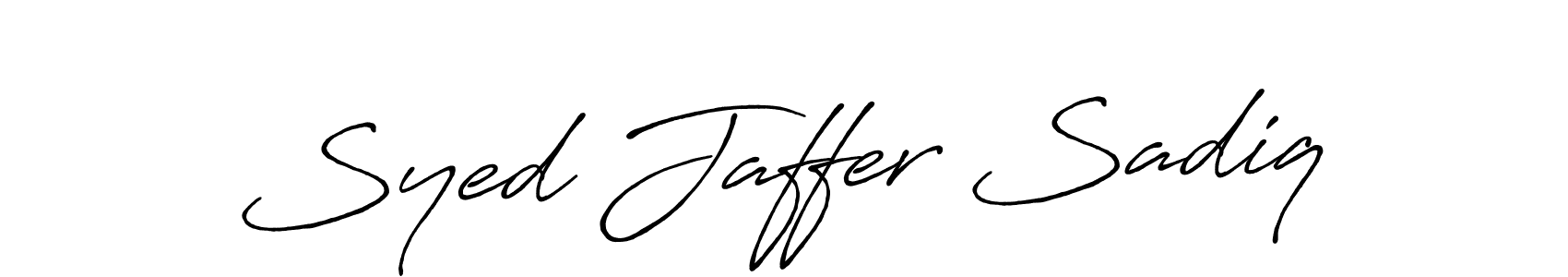 Also we have Syed Jaffer Sadiq name is the best signature style. Create professional handwritten signature collection using Antro_Vectra_Bolder autograph style. Syed Jaffer Sadiq signature style 7 images and pictures png