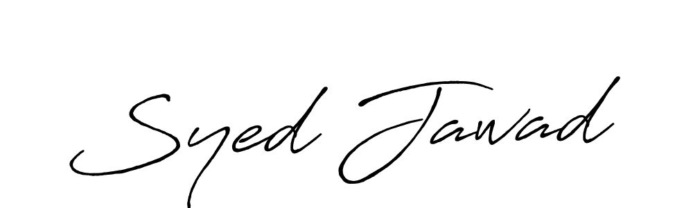 The best way (Antro_Vectra_Bolder) to make a short signature is to pick only two or three words in your name. The name Syed Jawad include a total of six letters. For converting this name. Syed Jawad signature style 7 images and pictures png