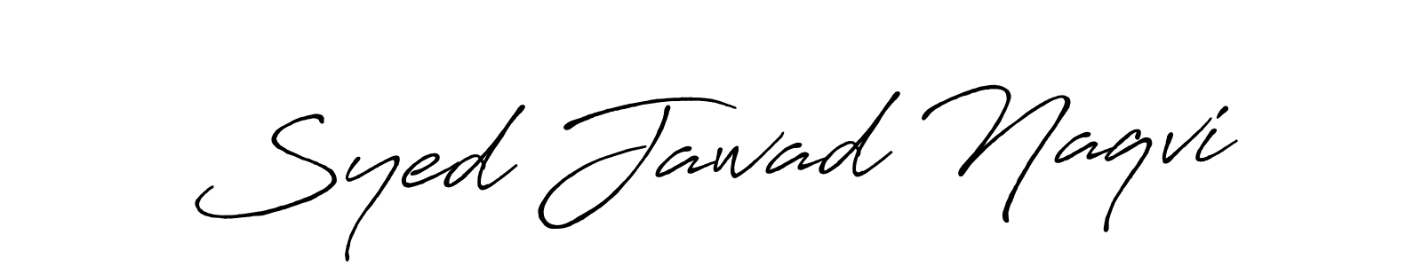 Antro_Vectra_Bolder is a professional signature style that is perfect for those who want to add a touch of class to their signature. It is also a great choice for those who want to make their signature more unique. Get Syed Jawad Naqvi name to fancy signature for free. Syed Jawad Naqvi signature style 7 images and pictures png
