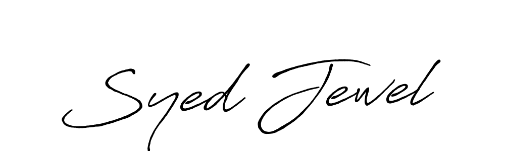 How to make Syed Jewel signature? Antro_Vectra_Bolder is a professional autograph style. Create handwritten signature for Syed Jewel name. Syed Jewel signature style 7 images and pictures png