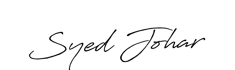 Similarly Antro_Vectra_Bolder is the best handwritten signature design. Signature creator online .You can use it as an online autograph creator for name Syed Johar. Syed Johar signature style 7 images and pictures png