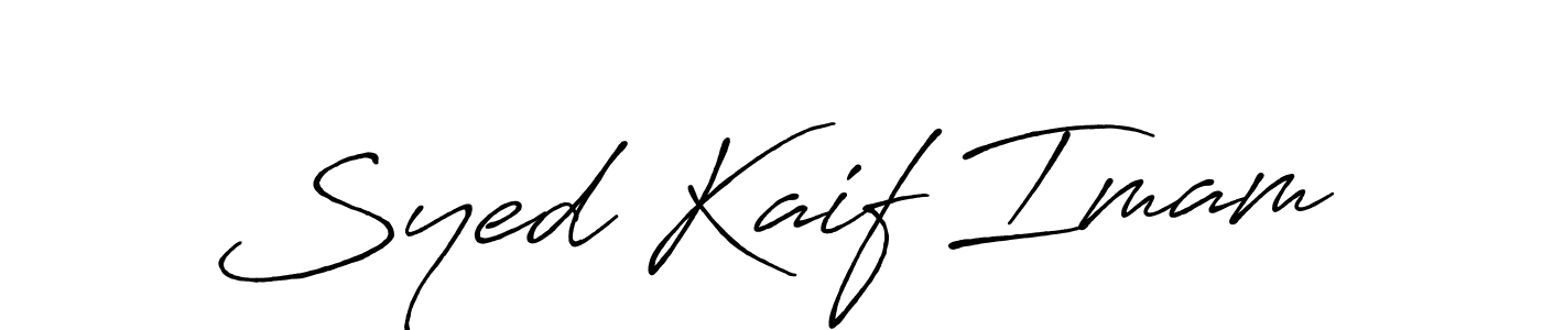 Antro_Vectra_Bolder is a professional signature style that is perfect for those who want to add a touch of class to their signature. It is also a great choice for those who want to make their signature more unique. Get Syed Kaif Imam name to fancy signature for free. Syed Kaif Imam signature style 7 images and pictures png