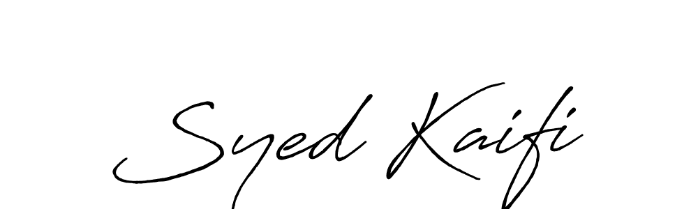 How to Draw Syed Kaifi signature style? Antro_Vectra_Bolder is a latest design signature styles for name Syed Kaifi. Syed Kaifi signature style 7 images and pictures png