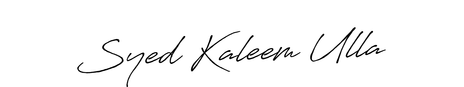 Use a signature maker to create a handwritten signature online. With this signature software, you can design (Antro_Vectra_Bolder) your own signature for name Syed Kaleem Ulla. Syed Kaleem Ulla signature style 7 images and pictures png