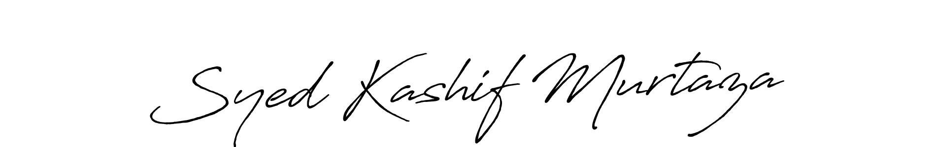 The best way (Antro_Vectra_Bolder) to make a short signature is to pick only two or three words in your name. The name Syed Kashif Murtaza include a total of six letters. For converting this name. Syed Kashif Murtaza signature style 7 images and pictures png