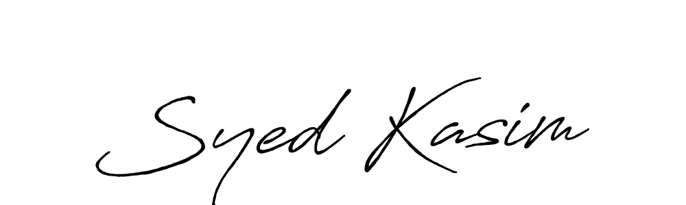 How to make Syed Kasim name signature. Use Antro_Vectra_Bolder style for creating short signs online. This is the latest handwritten sign. Syed Kasim signature style 7 images and pictures png