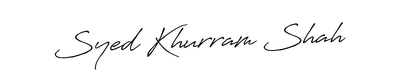 Syed Khurram Shah stylish signature style. Best Handwritten Sign (Antro_Vectra_Bolder) for my name. Handwritten Signature Collection Ideas for my name Syed Khurram Shah. Syed Khurram Shah signature style 7 images and pictures png