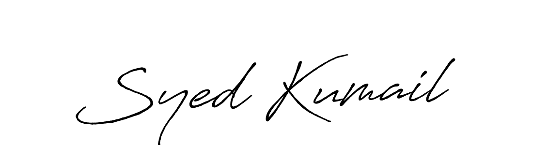 It looks lik you need a new signature style for name Syed Kumail. Design unique handwritten (Antro_Vectra_Bolder) signature with our free signature maker in just a few clicks. Syed Kumail signature style 7 images and pictures png