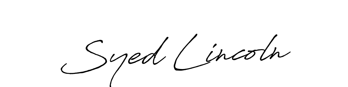 How to Draw Syed Lincoln signature style? Antro_Vectra_Bolder is a latest design signature styles for name Syed Lincoln. Syed Lincoln signature style 7 images and pictures png