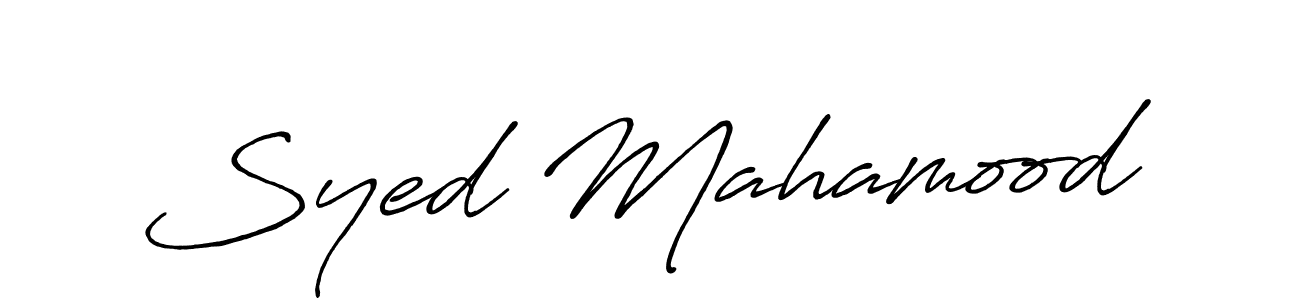 Once you've used our free online signature maker to create your best signature Antro_Vectra_Bolder style, it's time to enjoy all of the benefits that Syed Mahamood name signing documents. Syed Mahamood signature style 7 images and pictures png