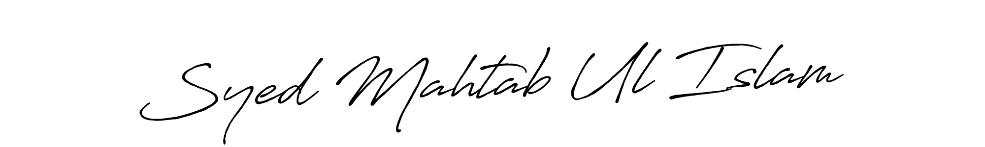 Similarly Antro_Vectra_Bolder is the best handwritten signature design. Signature creator online .You can use it as an online autograph creator for name Syed Mahtab Ul Islam. Syed Mahtab Ul Islam signature style 7 images and pictures png