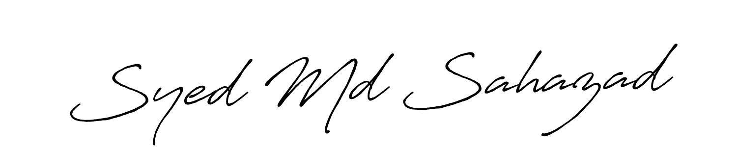 It looks lik you need a new signature style for name Syed Md Sahazad. Design unique handwritten (Antro_Vectra_Bolder) signature with our free signature maker in just a few clicks. Syed Md Sahazad signature style 7 images and pictures png