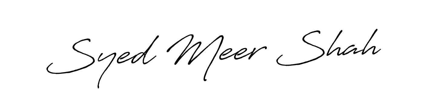 Also we have Syed Meer Shah name is the best signature style. Create professional handwritten signature collection using Antro_Vectra_Bolder autograph style. Syed Meer Shah signature style 7 images and pictures png