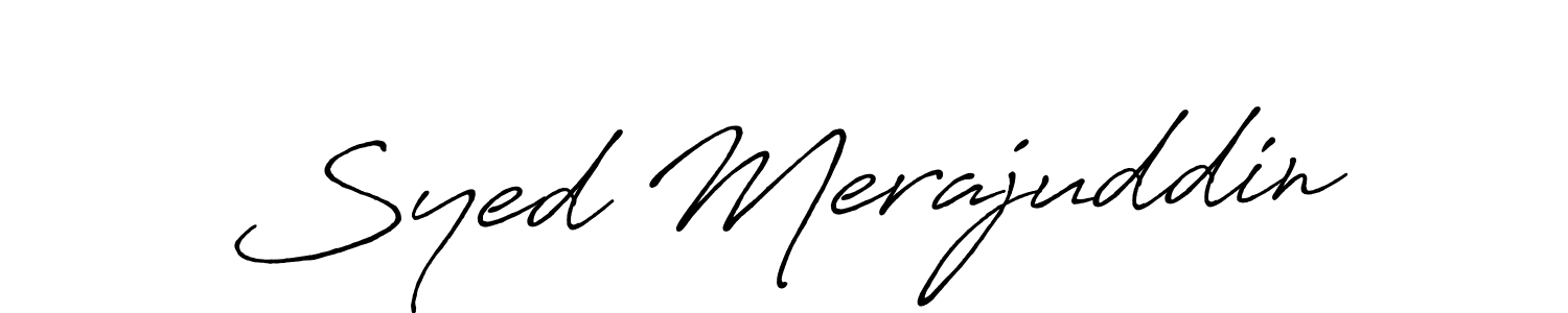 How to make Syed Merajuddin signature? Antro_Vectra_Bolder is a professional autograph style. Create handwritten signature for Syed Merajuddin name. Syed Merajuddin signature style 7 images and pictures png