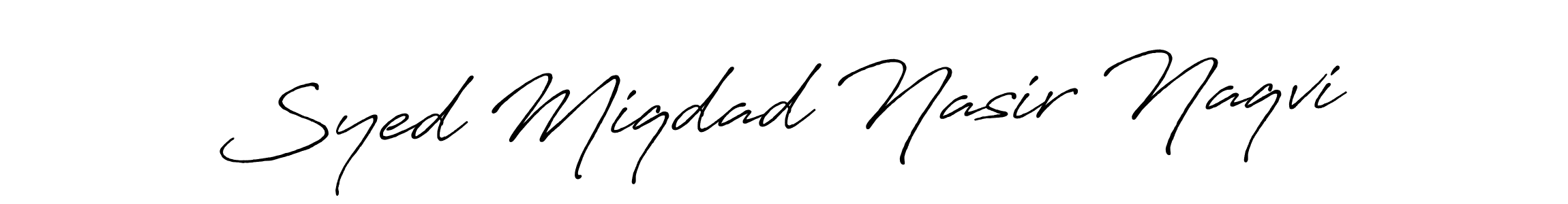 Also You can easily find your signature by using the search form. We will create Syed Miqdad Nasir Naqvi name handwritten signature images for you free of cost using Antro_Vectra_Bolder sign style. Syed Miqdad Nasir Naqvi signature style 7 images and pictures png