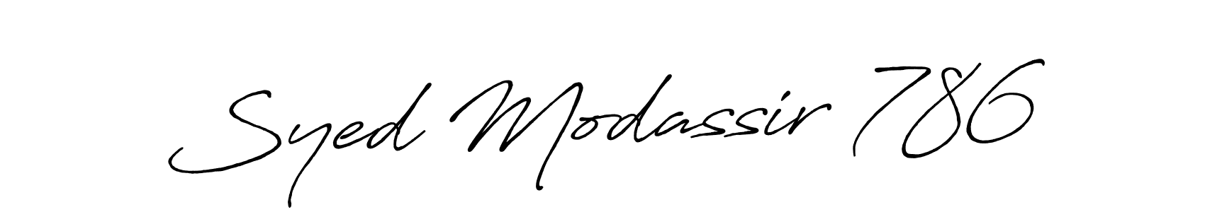 Syed Modassir 786 stylish signature style. Best Handwritten Sign (Antro_Vectra_Bolder) for my name. Handwritten Signature Collection Ideas for my name Syed Modassir 786. Syed Modassir 786 signature style 7 images and pictures png