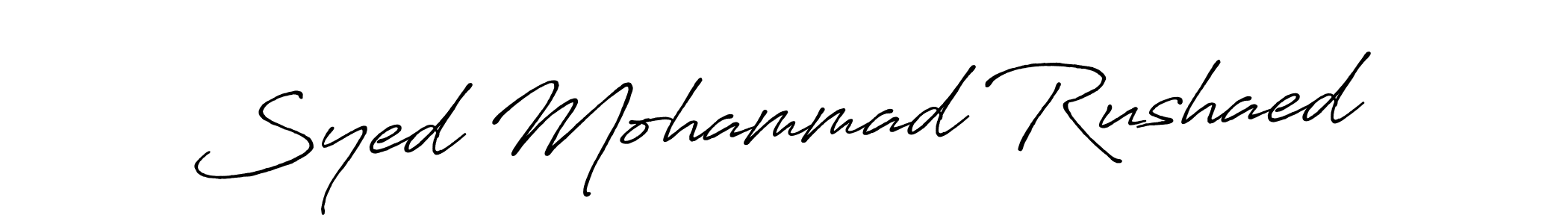 if you are searching for the best signature style for your name Syed Mohammad Rushaed. so please give up your signature search. here we have designed multiple signature styles  using Antro_Vectra_Bolder. Syed Mohammad Rushaed signature style 7 images and pictures png