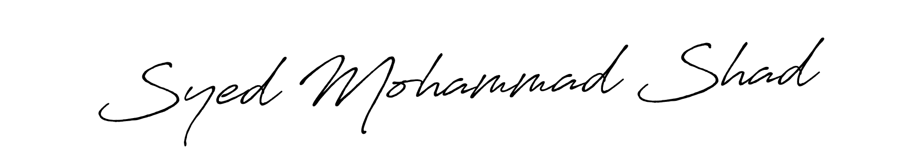 It looks lik you need a new signature style for name Syed Mohammad Shad. Design unique handwritten (Antro_Vectra_Bolder) signature with our free signature maker in just a few clicks. Syed Mohammad Shad signature style 7 images and pictures png