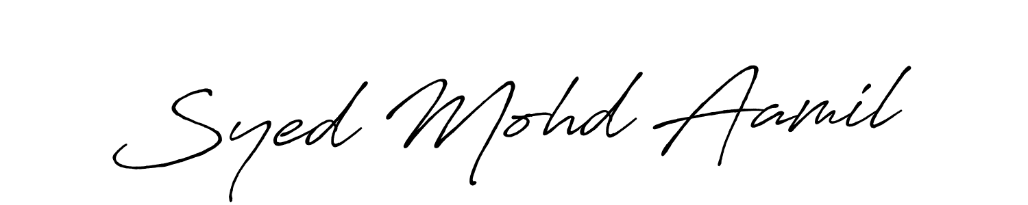 Antro_Vectra_Bolder is a professional signature style that is perfect for those who want to add a touch of class to their signature. It is also a great choice for those who want to make their signature more unique. Get Syed Mohd Aamil name to fancy signature for free. Syed Mohd Aamil signature style 7 images and pictures png