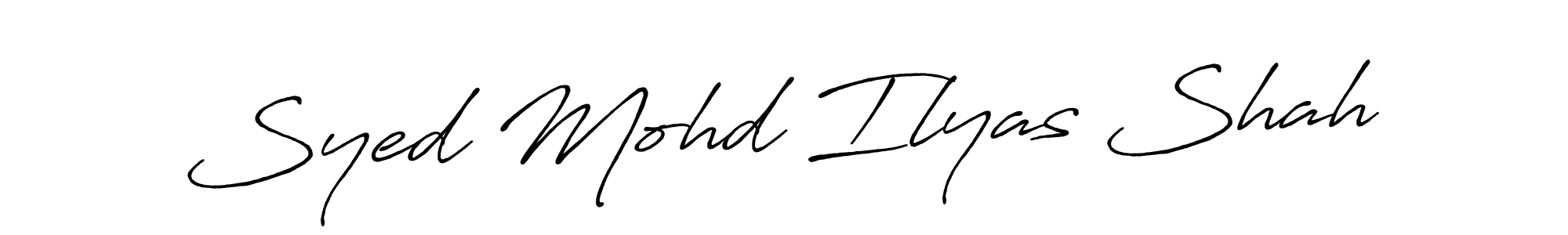 The best way (Antro_Vectra_Bolder) to make a short signature is to pick only two or three words in your name. The name Syed Mohd Ilyas Shah include a total of six letters. For converting this name. Syed Mohd Ilyas Shah signature style 7 images and pictures png