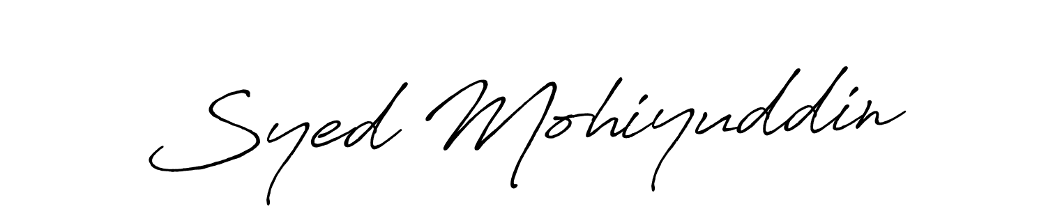 Design your own signature with our free online signature maker. With this signature software, you can create a handwritten (Antro_Vectra_Bolder) signature for name Syed Mohiyuddin. Syed Mohiyuddin signature style 7 images and pictures png