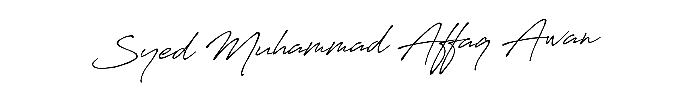 How to Draw Syed Muhammad Affaq Awan signature style? Antro_Vectra_Bolder is a latest design signature styles for name Syed Muhammad Affaq Awan. Syed Muhammad Affaq Awan signature style 7 images and pictures png