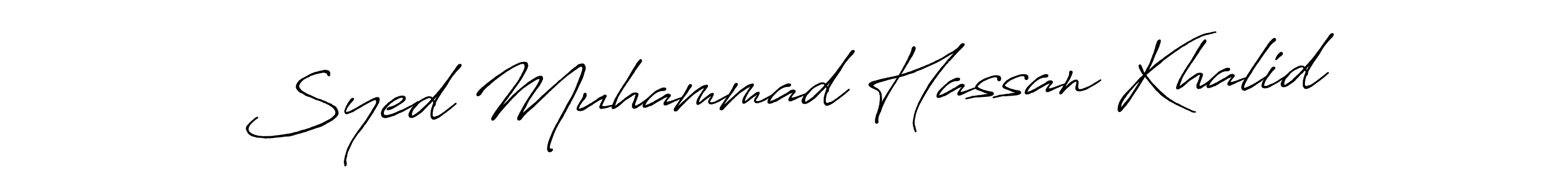 Similarly Antro_Vectra_Bolder is the best handwritten signature design. Signature creator online .You can use it as an online autograph creator for name Syed Muhammad Hassan Khalid. Syed Muhammad Hassan Khalid signature style 7 images and pictures png