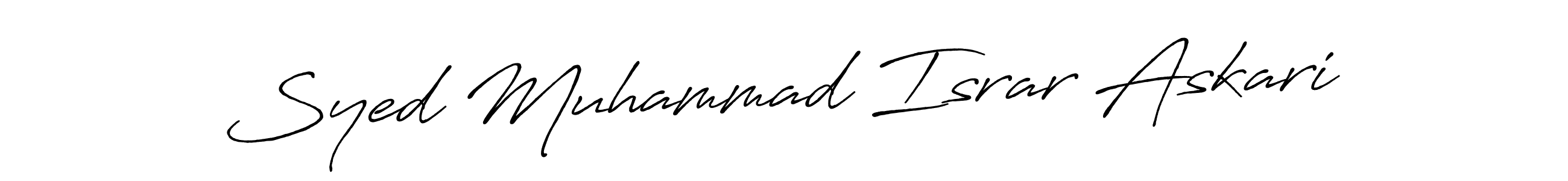 You can use this online signature creator to create a handwritten signature for the name Syed Muhammad Israr Askari. This is the best online autograph maker. Syed Muhammad Israr Askari signature style 7 images and pictures png