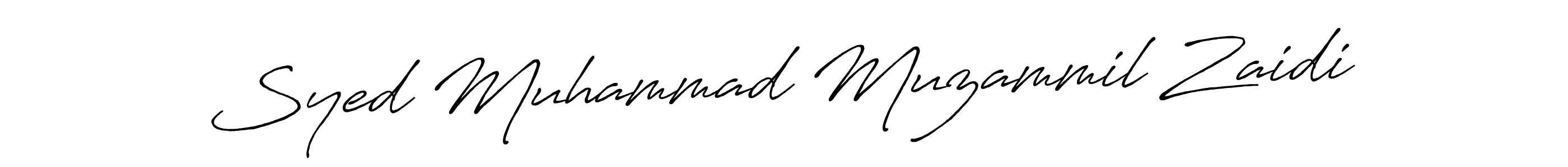 Design your own signature with our free online signature maker. With this signature software, you can create a handwritten (Antro_Vectra_Bolder) signature for name Syed Muhammad Muzammil Zaidi. Syed Muhammad Muzammil Zaidi signature style 7 images and pictures png