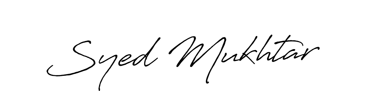 Also we have Syed Mukhtar name is the best signature style. Create professional handwritten signature collection using Antro_Vectra_Bolder autograph style. Syed Mukhtar signature style 7 images and pictures png