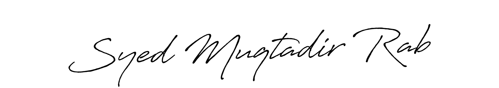 Use a signature maker to create a handwritten signature online. With this signature software, you can design (Antro_Vectra_Bolder) your own signature for name Syed Muqtadir Rab. Syed Muqtadir Rab signature style 7 images and pictures png