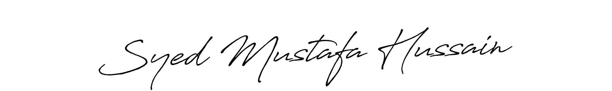 Once you've used our free online signature maker to create your best signature Antro_Vectra_Bolder style, it's time to enjoy all of the benefits that Syed Mustafa Hussain name signing documents. Syed Mustafa Hussain signature style 7 images and pictures png