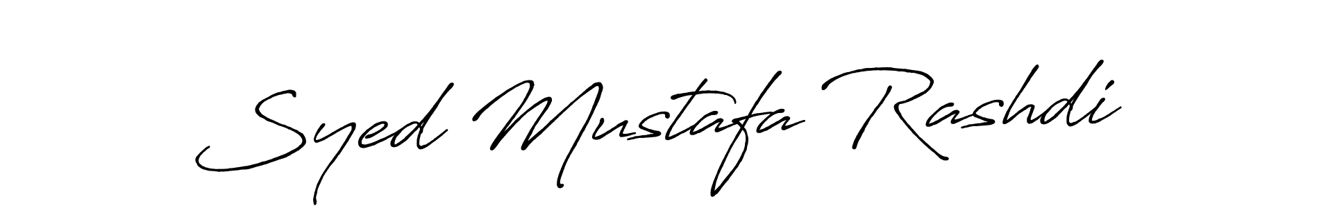 It looks lik you need a new signature style for name Syed Mustafa Rashdi. Design unique handwritten (Antro_Vectra_Bolder) signature with our free signature maker in just a few clicks. Syed Mustafa Rashdi signature style 7 images and pictures png