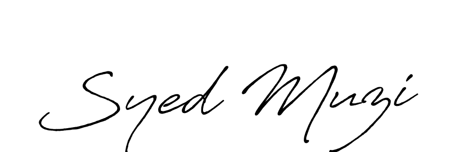 It looks lik you need a new signature style for name Syed Muzi. Design unique handwritten (Antro_Vectra_Bolder) signature with our free signature maker in just a few clicks. Syed Muzi signature style 7 images and pictures png