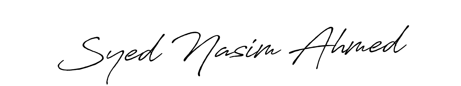 You should practise on your own different ways (Antro_Vectra_Bolder) to write your name (Syed Nasim Ahmed) in signature. don't let someone else do it for you. Syed Nasim Ahmed signature style 7 images and pictures png