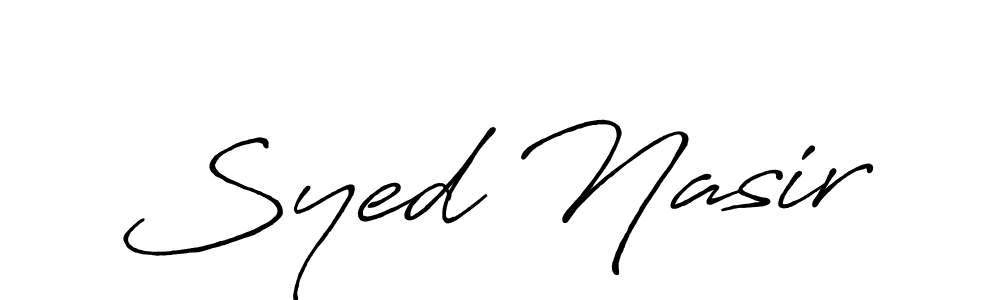 Make a beautiful signature design for name Syed Nasir. Use this online signature maker to create a handwritten signature for free. Syed Nasir signature style 7 images and pictures png