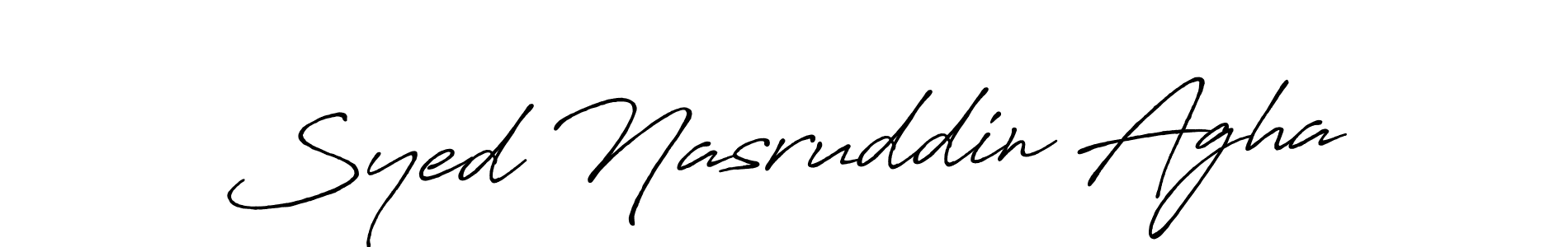 Make a short Syed Nasruddin Agha signature style. Manage your documents anywhere anytime using Antro_Vectra_Bolder. Create and add eSignatures, submit forms, share and send files easily. Syed Nasruddin Agha signature style 7 images and pictures png