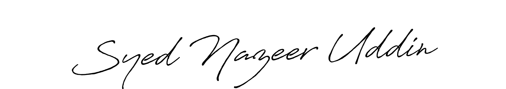 Syed Nazeer Uddin stylish signature style. Best Handwritten Sign (Antro_Vectra_Bolder) for my name. Handwritten Signature Collection Ideas for my name Syed Nazeer Uddin. Syed Nazeer Uddin signature style 7 images and pictures png