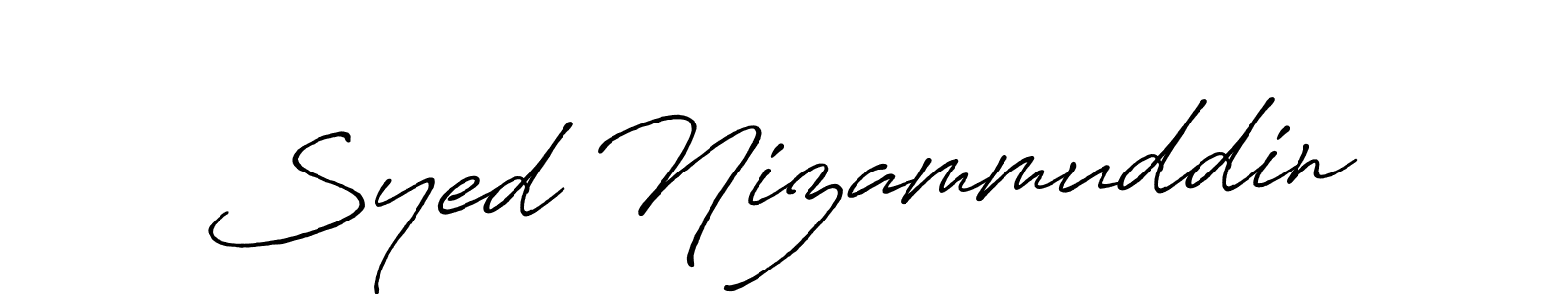 Syed Nizammuddin stylish signature style. Best Handwritten Sign (Antro_Vectra_Bolder) for my name. Handwritten Signature Collection Ideas for my name Syed Nizammuddin. Syed Nizammuddin signature style 7 images and pictures png