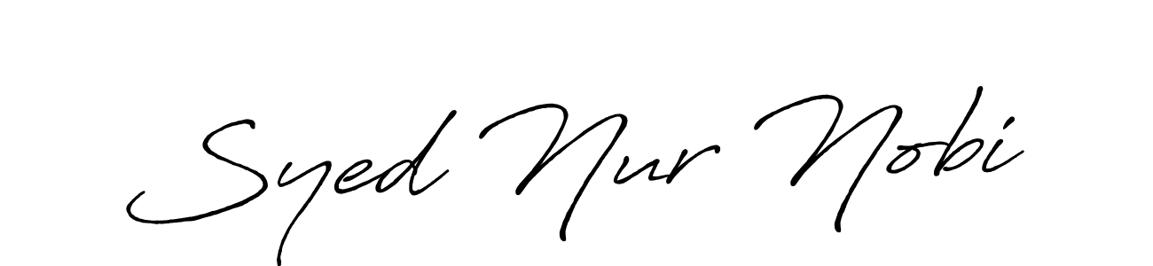 It looks lik you need a new signature style for name Syed Nur Nobi. Design unique handwritten (Antro_Vectra_Bolder) signature with our free signature maker in just a few clicks. Syed Nur Nobi signature style 7 images and pictures png