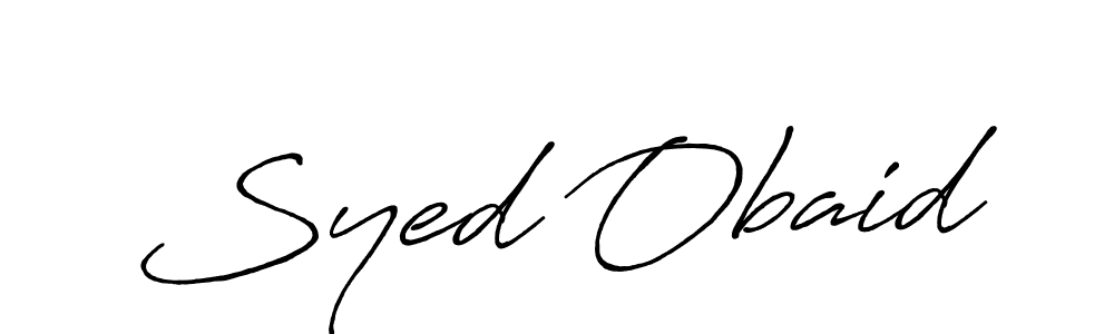 Syed Obaid stylish signature style. Best Handwritten Sign (Antro_Vectra_Bolder) for my name. Handwritten Signature Collection Ideas for my name Syed Obaid. Syed Obaid signature style 7 images and pictures png