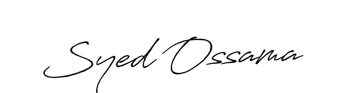 Use a signature maker to create a handwritten signature online. With this signature software, you can design (Antro_Vectra_Bolder) your own signature for name Syed Ossama. Syed Ossama signature style 7 images and pictures png