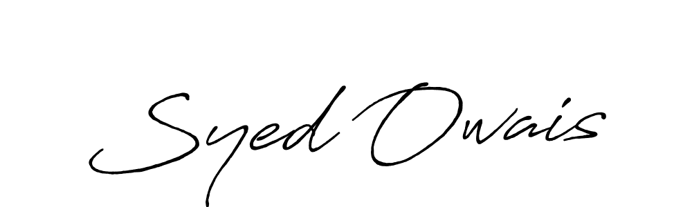 Use a signature maker to create a handwritten signature online. With this signature software, you can design (Antro_Vectra_Bolder) your own signature for name Syed Owais. Syed Owais signature style 7 images and pictures png